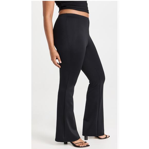 Good American Scuba Pull On Flare Pants | Womens 8 (5XL), Black New! - Picture 3 of 5